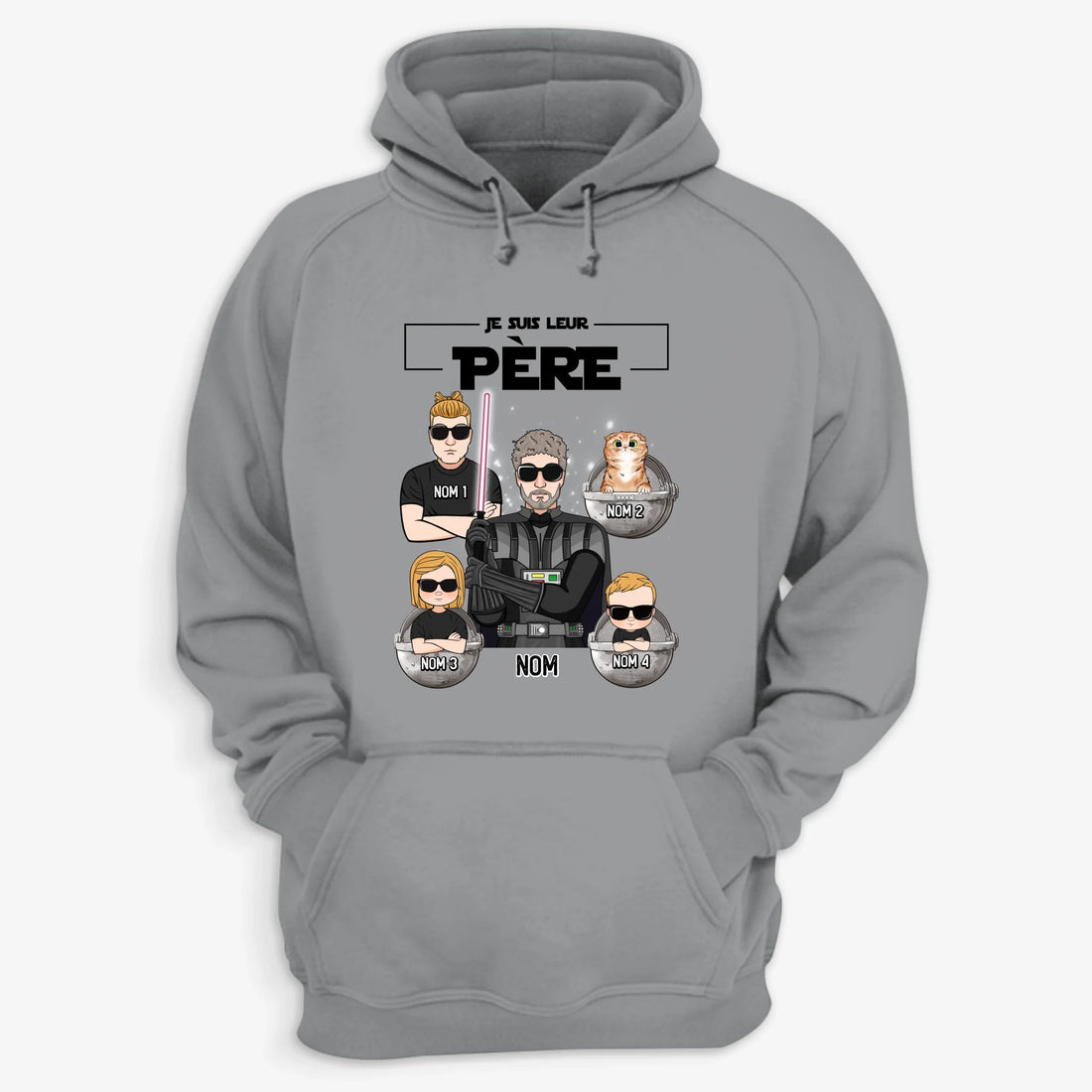 UNISEX HOODIE Front Light