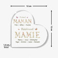 Heart Acrylic Plaque Size