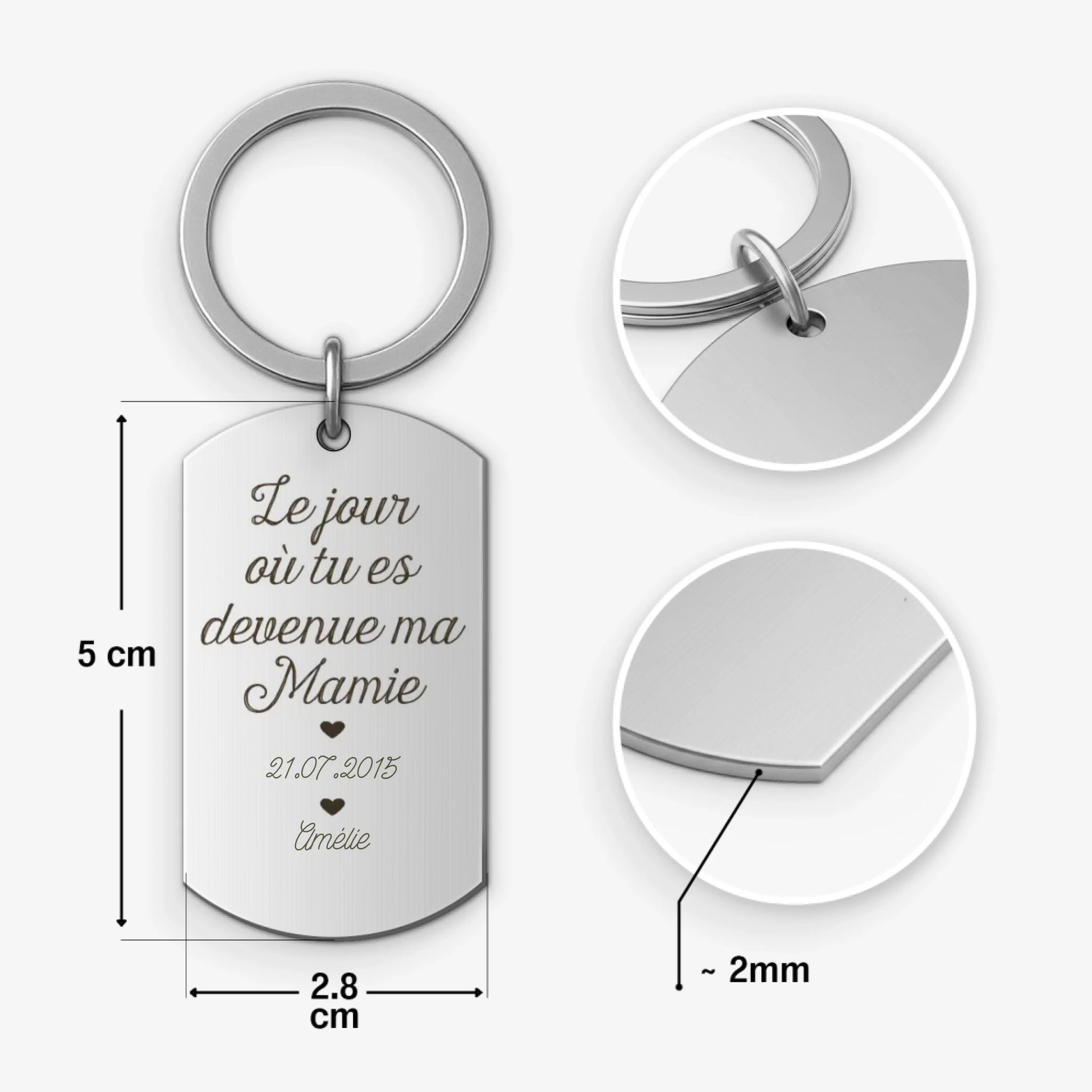 Keychain Steel BASE B 3