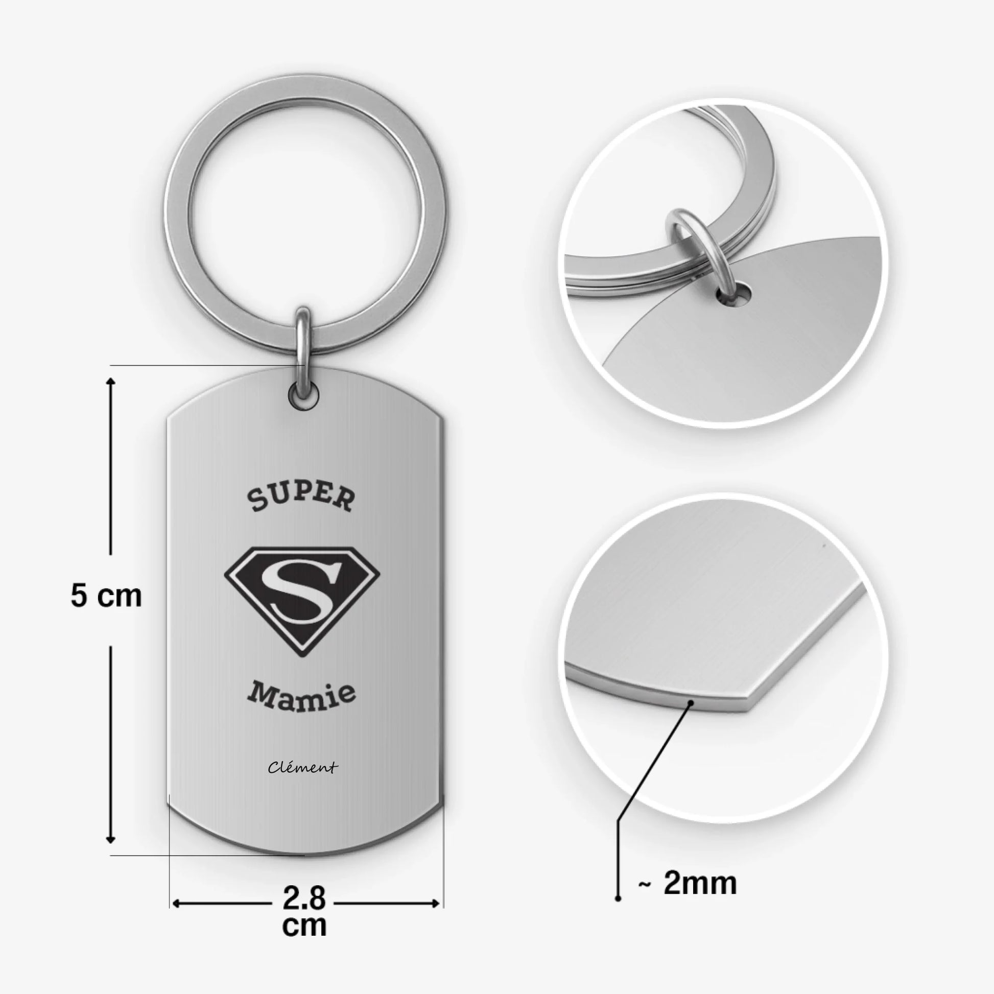 Keychain Steel BASE B 3