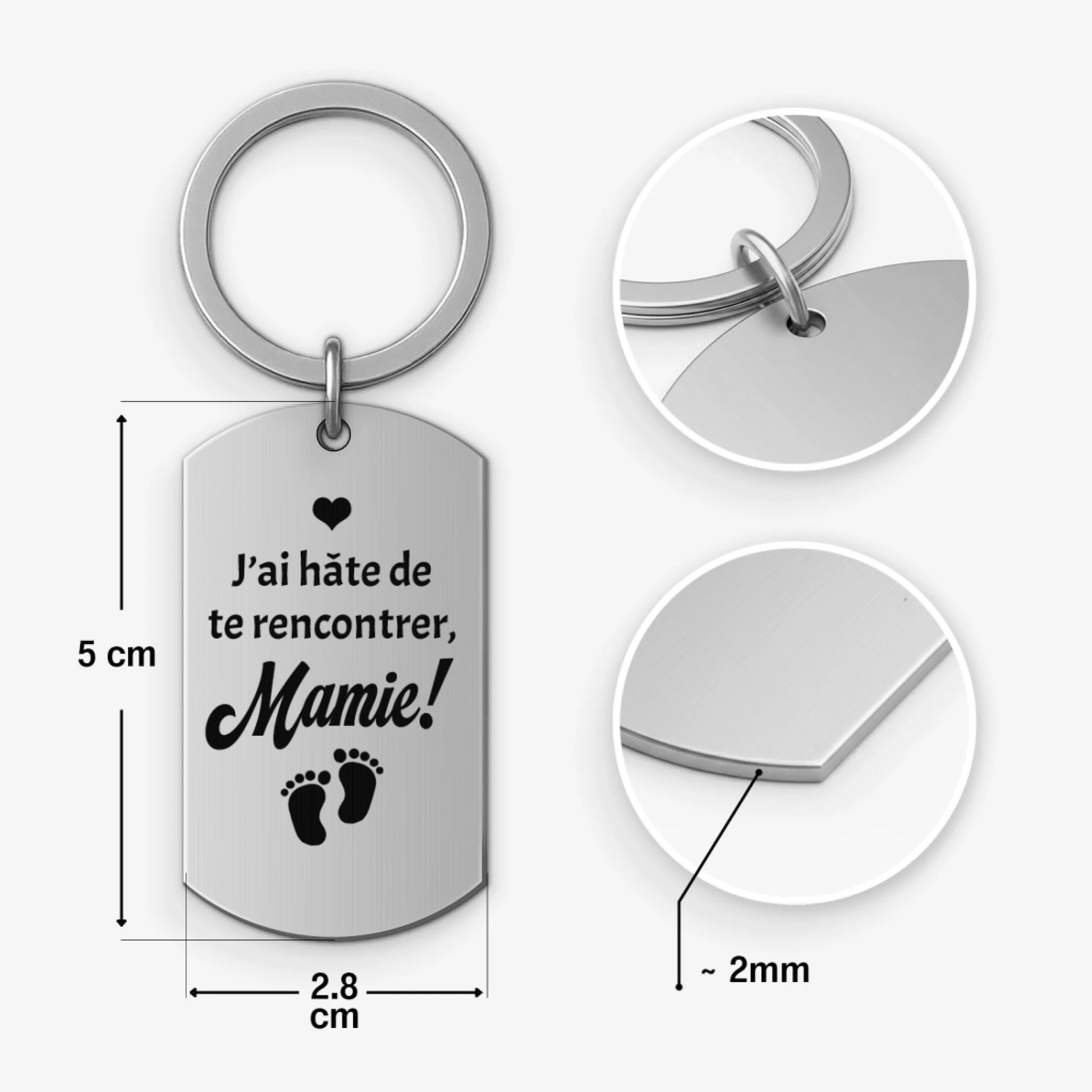 Keychain Steel BASE B 3