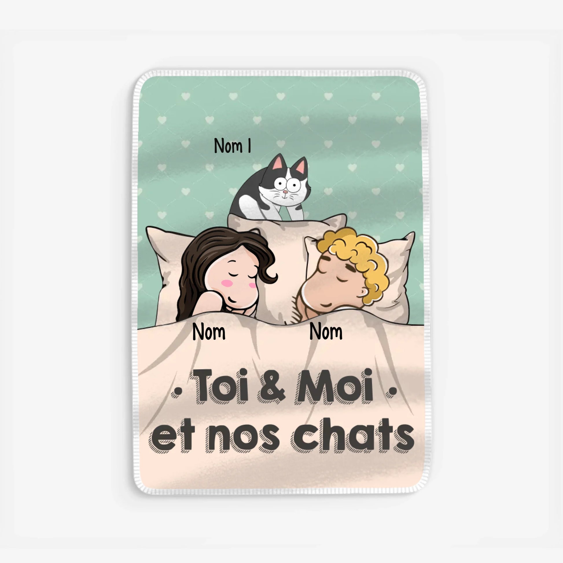Fleece blanket Viền trắng