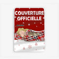 Fleece blanket Viền trắng