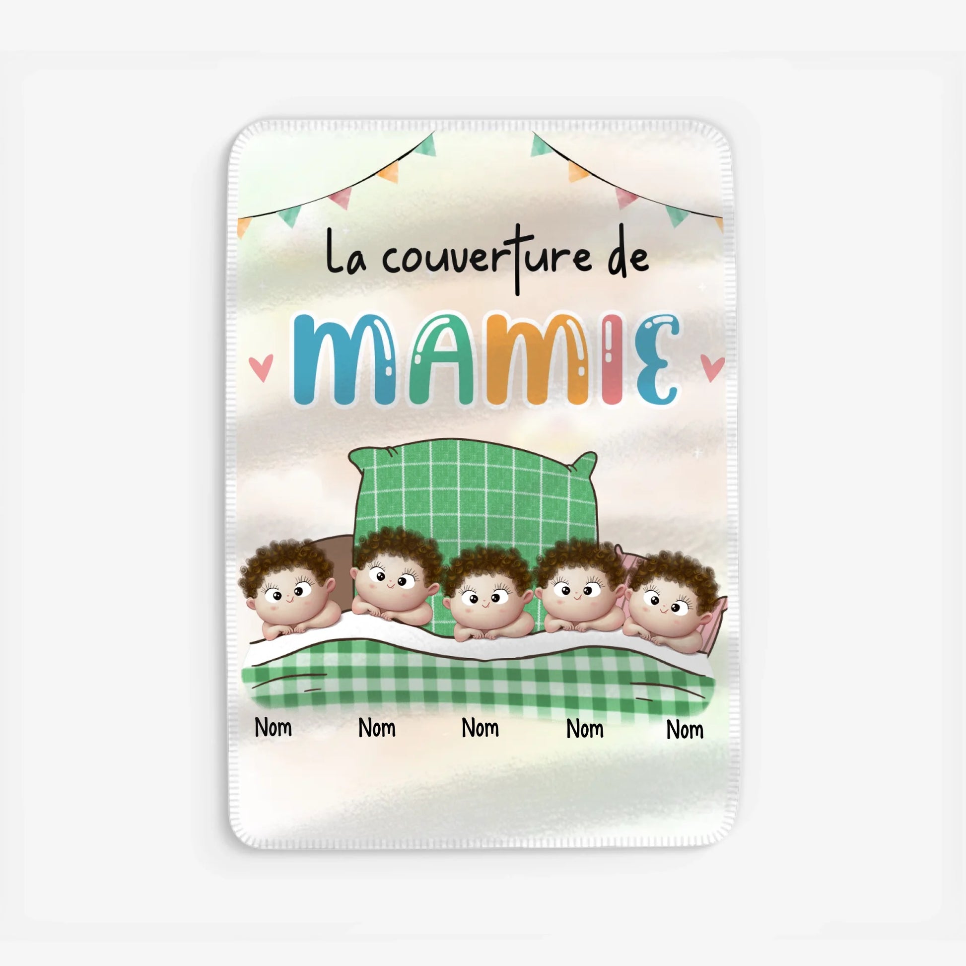 Fleece blanket Viền trắng