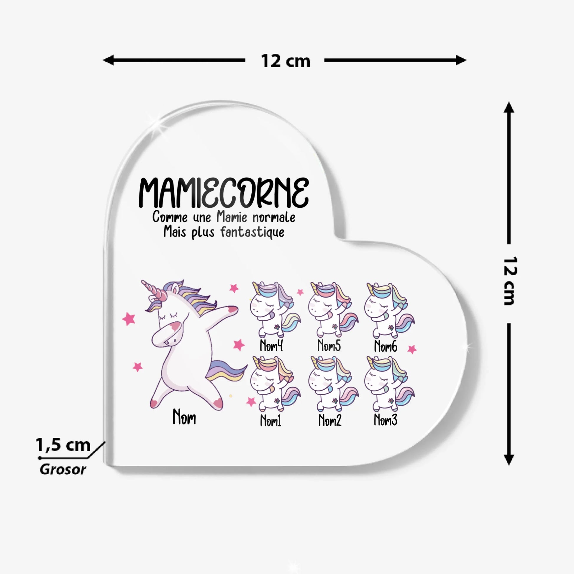 Heart Acrylic Plaque Size