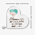 Heart Acrylic Plaque Size