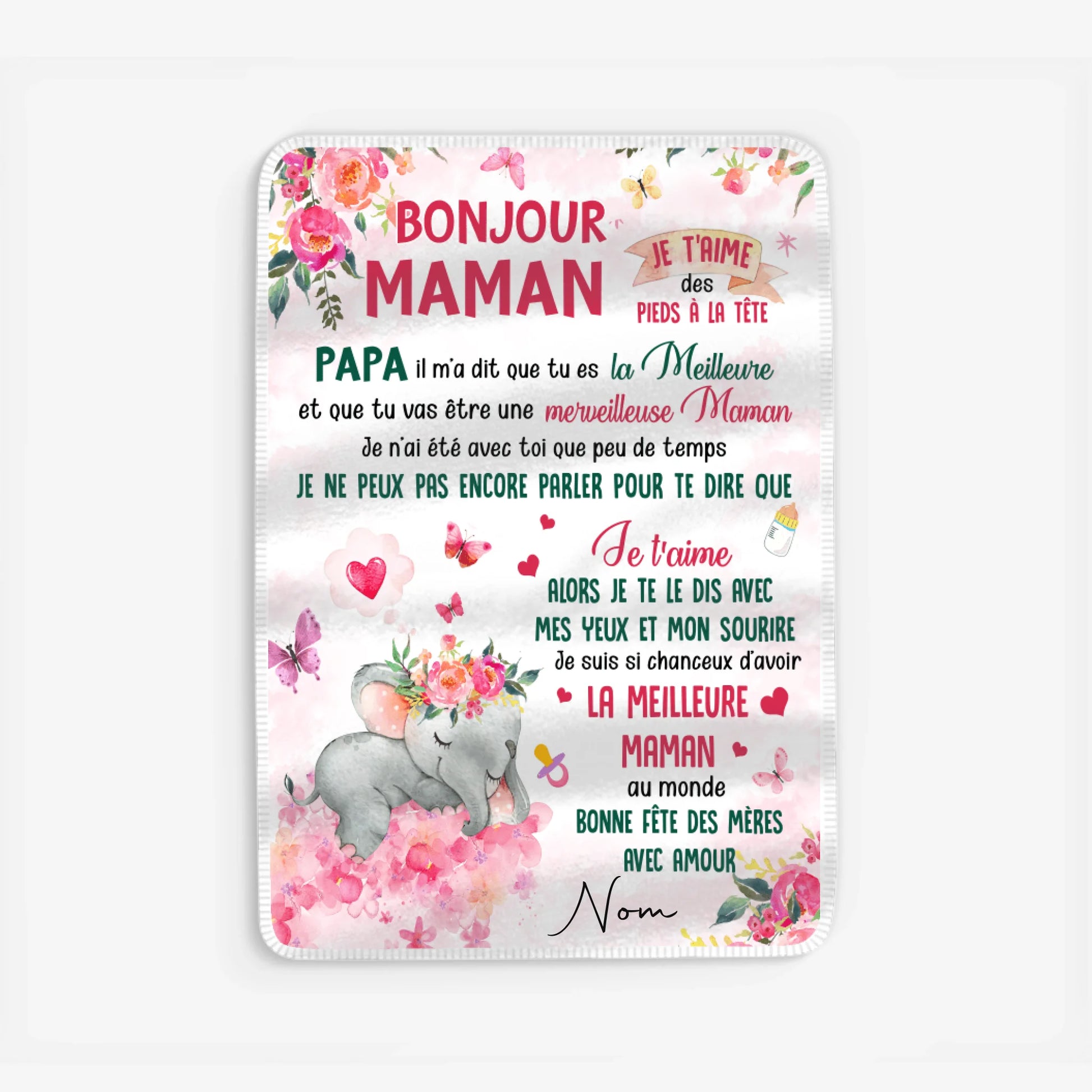 Fleece blanket Viền trắng
