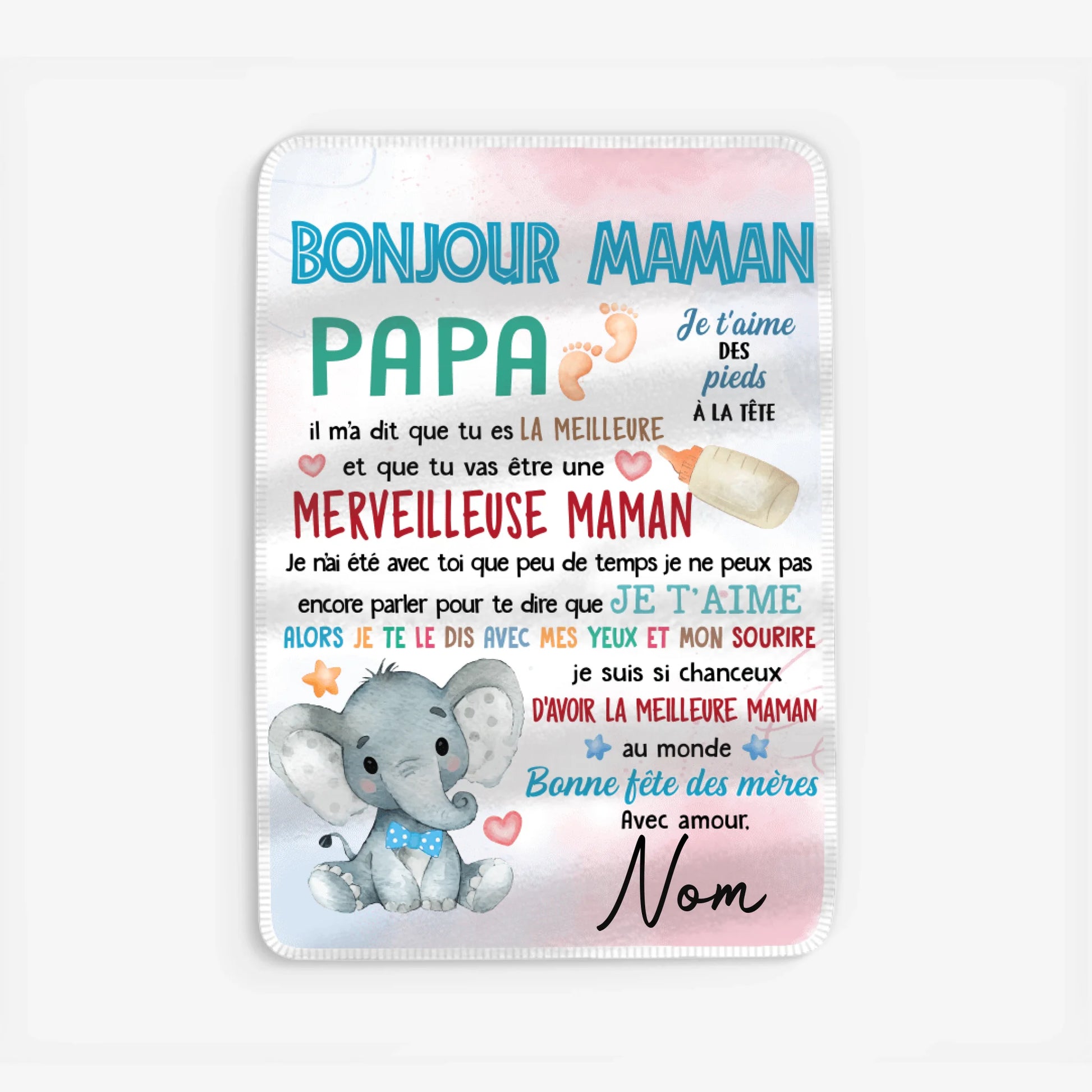 Fleece blanket Viền trắng