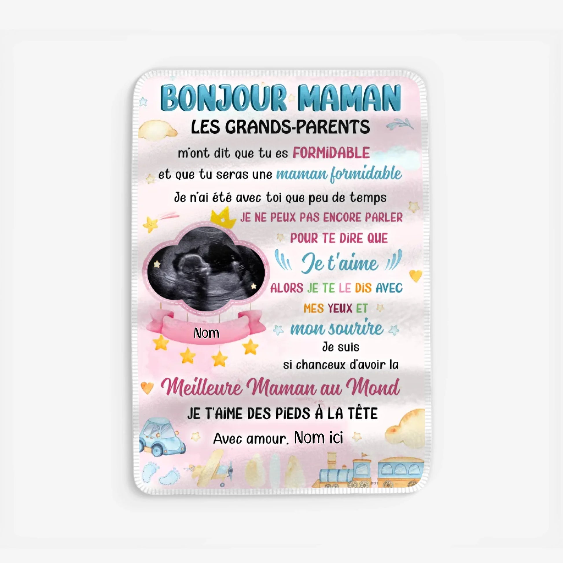Fleece blanket Viền trắng