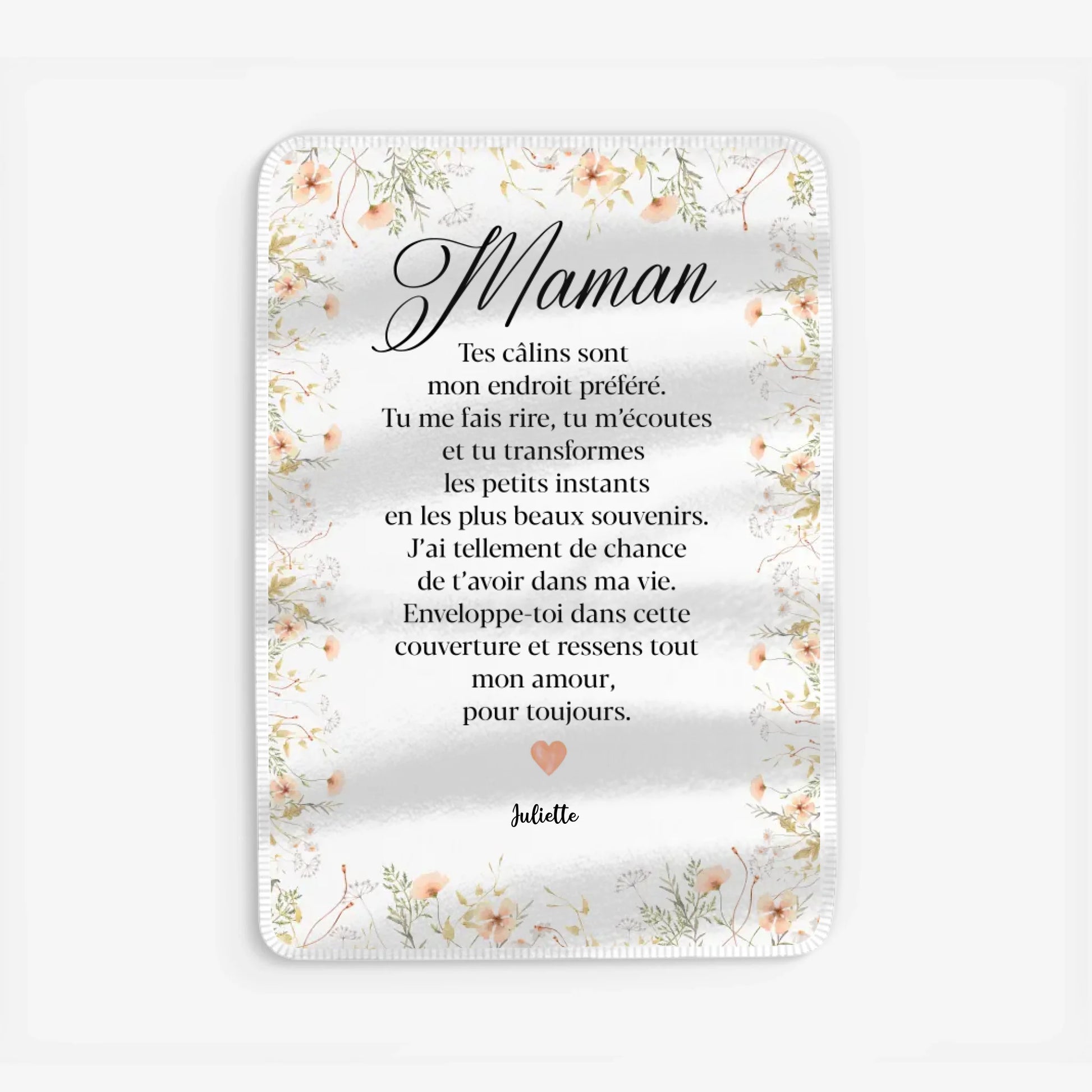 Fleece blanket Viền trắng