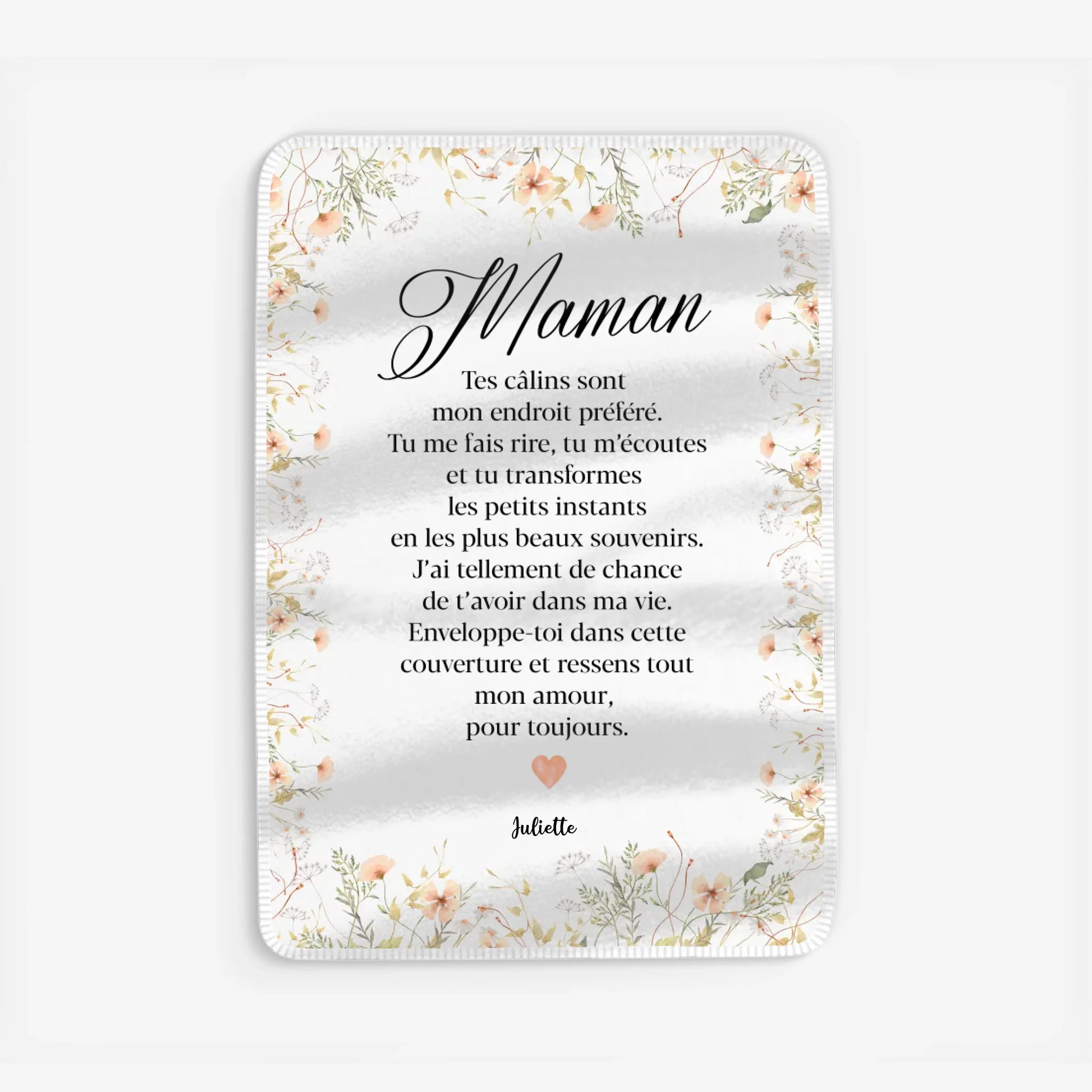 Fleece blanket Viền trắng