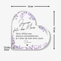 Heart Acrylic Plaque Size