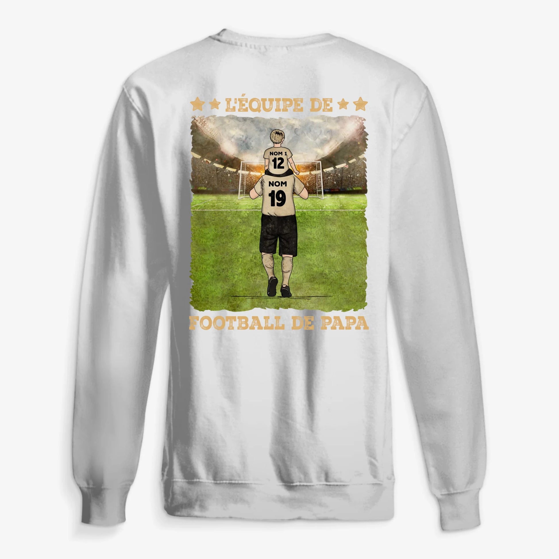 UNISEX SWEATSHIRT Back Dark