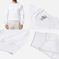 sweatshirt material white