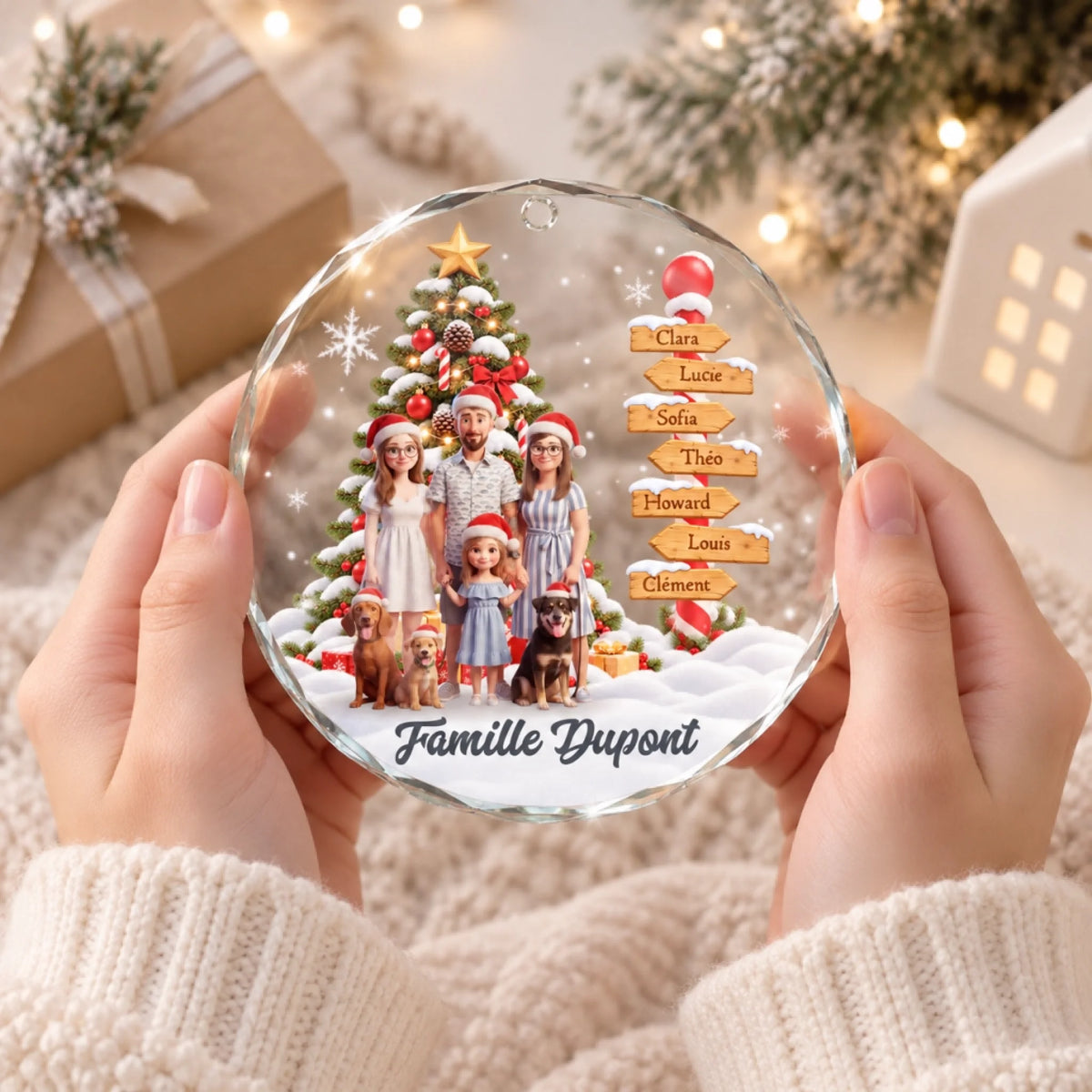 Famille Dupont Christmas Ornament