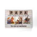cadre personnalise pour papa cadeau personnalise pour pere papa pour le monde tu nes quun pere mais pour nous tu es le monde