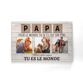 cadre personnalise pour papa cadeau personnalise pour pere papa pour le monde tu nes quun pere mais pour nous tu es le monde