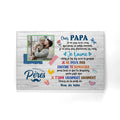 cher papa personnalisable toile pour papa