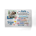 cher papa personnalisable toile pour papa