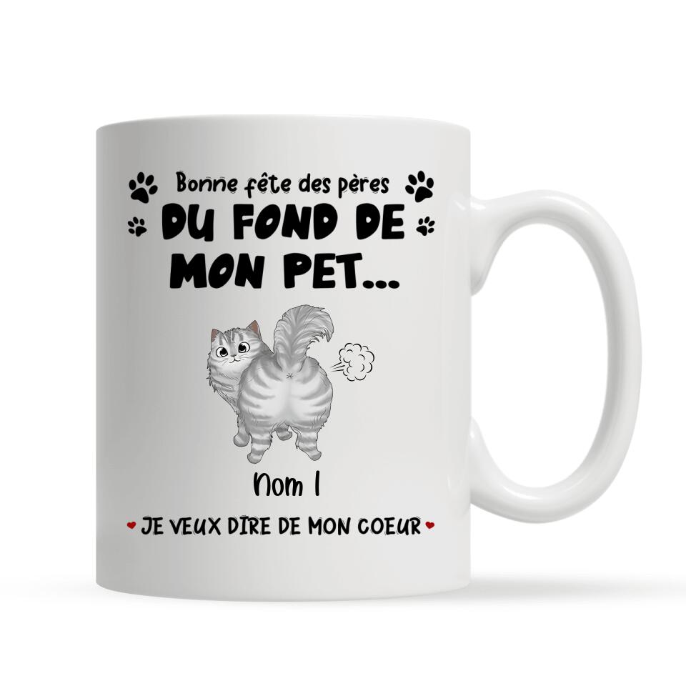 du fond de mon petje veux dire de mon coeurpersonnalisable tasse pour le pere