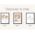 line art minimaliste dessine a la main a partir votre photo cadeau personnalise pour papa