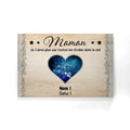 nous taimons plus que toutes les etoiles dans le ciel personnalisable canvas pour maman