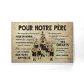 papa football mon pere mon heros je taime personnalisable toile pour papa