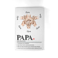 papa protecteur de la famille personnalisable toile pour papa
