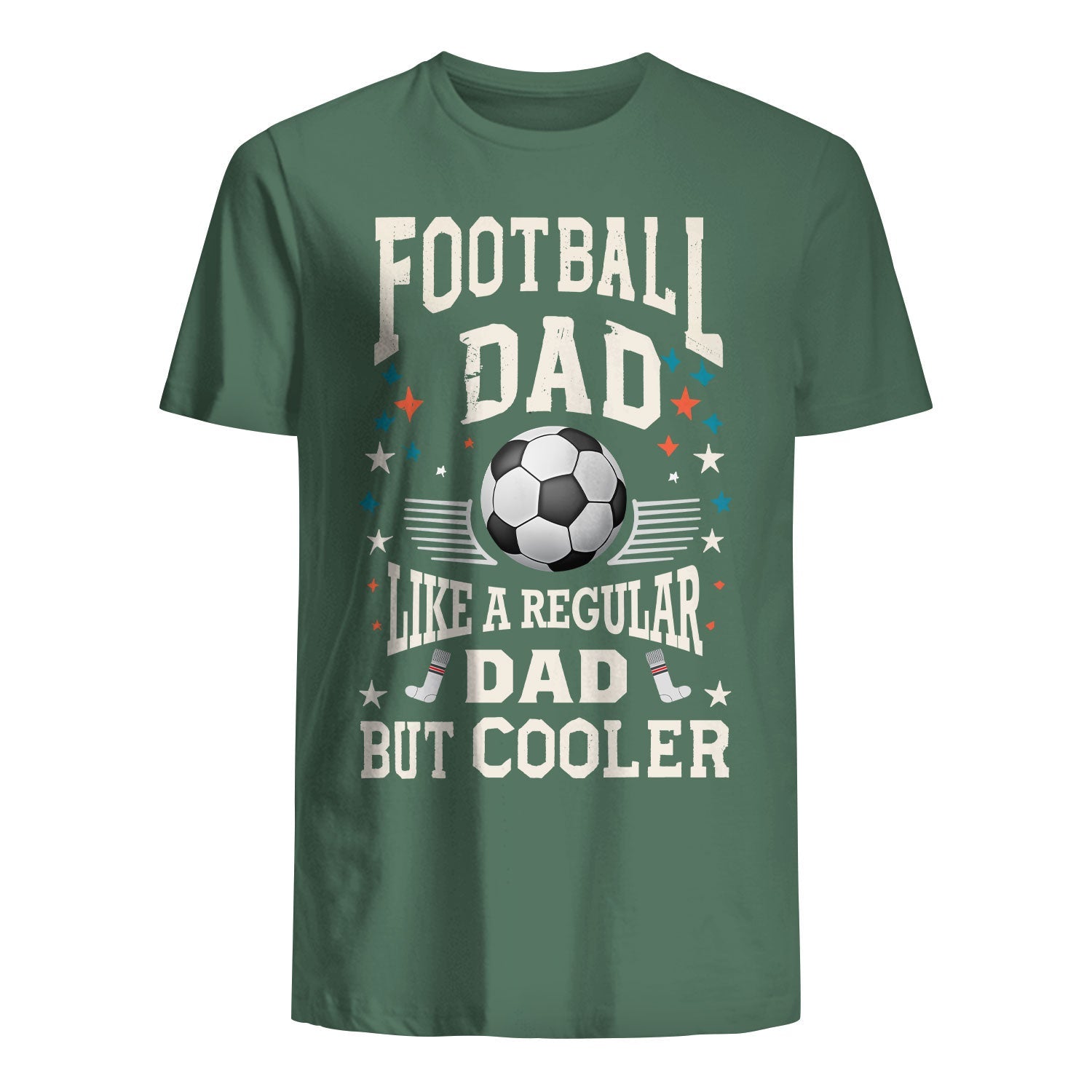 t shirt for dad football dad like a regular dad but cooler 2