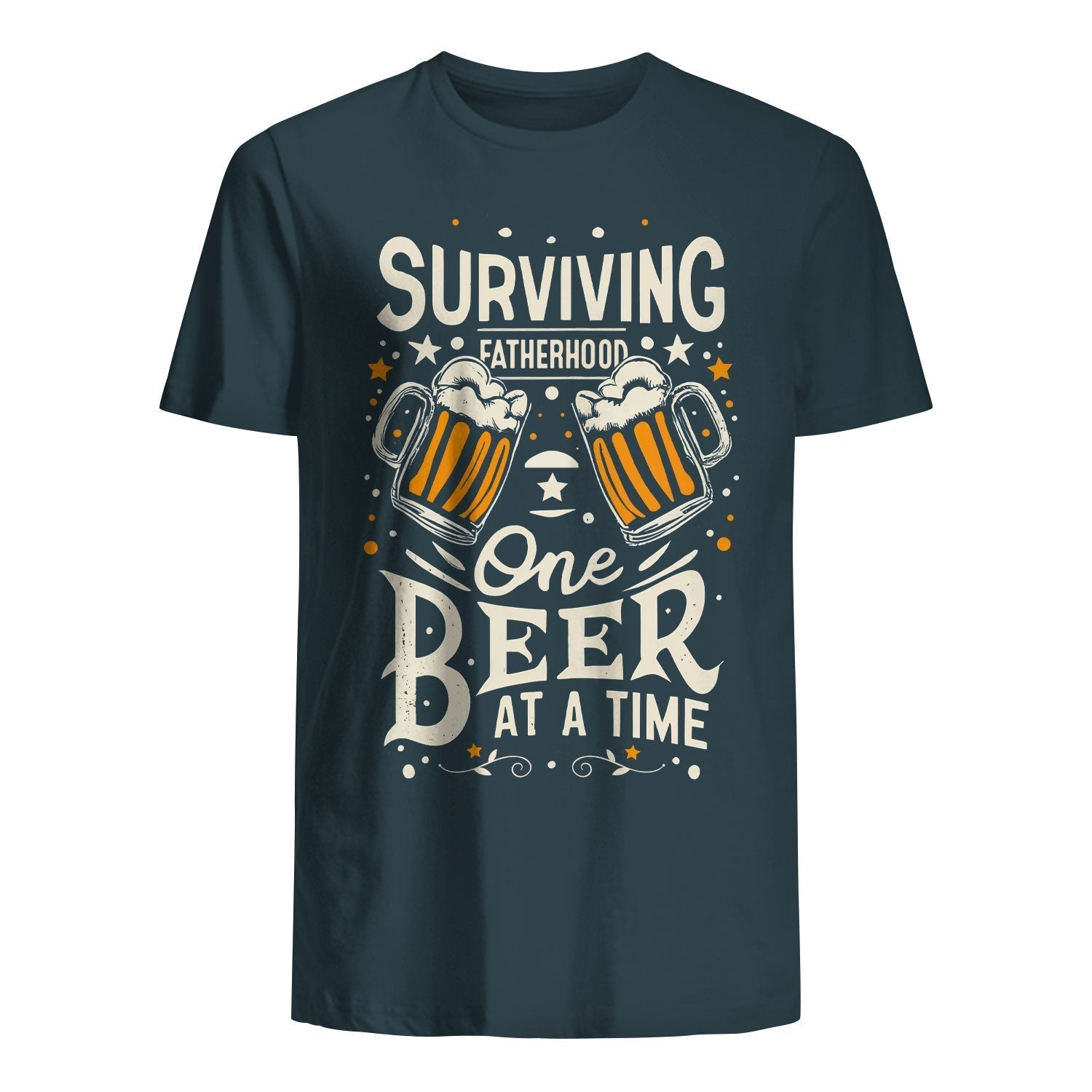 t shirt for dad surviving fatherhood one beer at a time