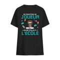 t shirt personnalise pour enfant rentree scolaire 2023 ne pour etre un joueur oblige daller a lecole