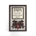toile personnalisee pour papa cadeau personnalise pour papa papy papa tu es la piece qui nous maintient ensemble