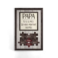 toile personnalisee pour papa cadeau personnalise pour papa papy papa tu es la piece qui nous maintient ensemble