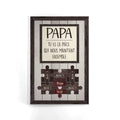 toile personnalisee pour papa cadeau personnalise pour papa papy papa tu es la piece qui nous maintient ensemble